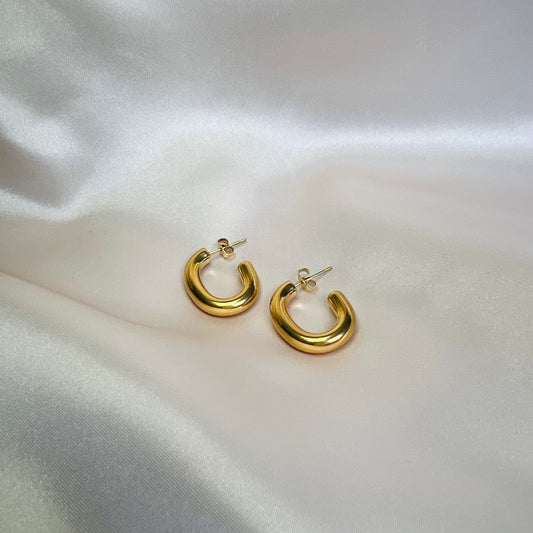 Gold hoop earrings