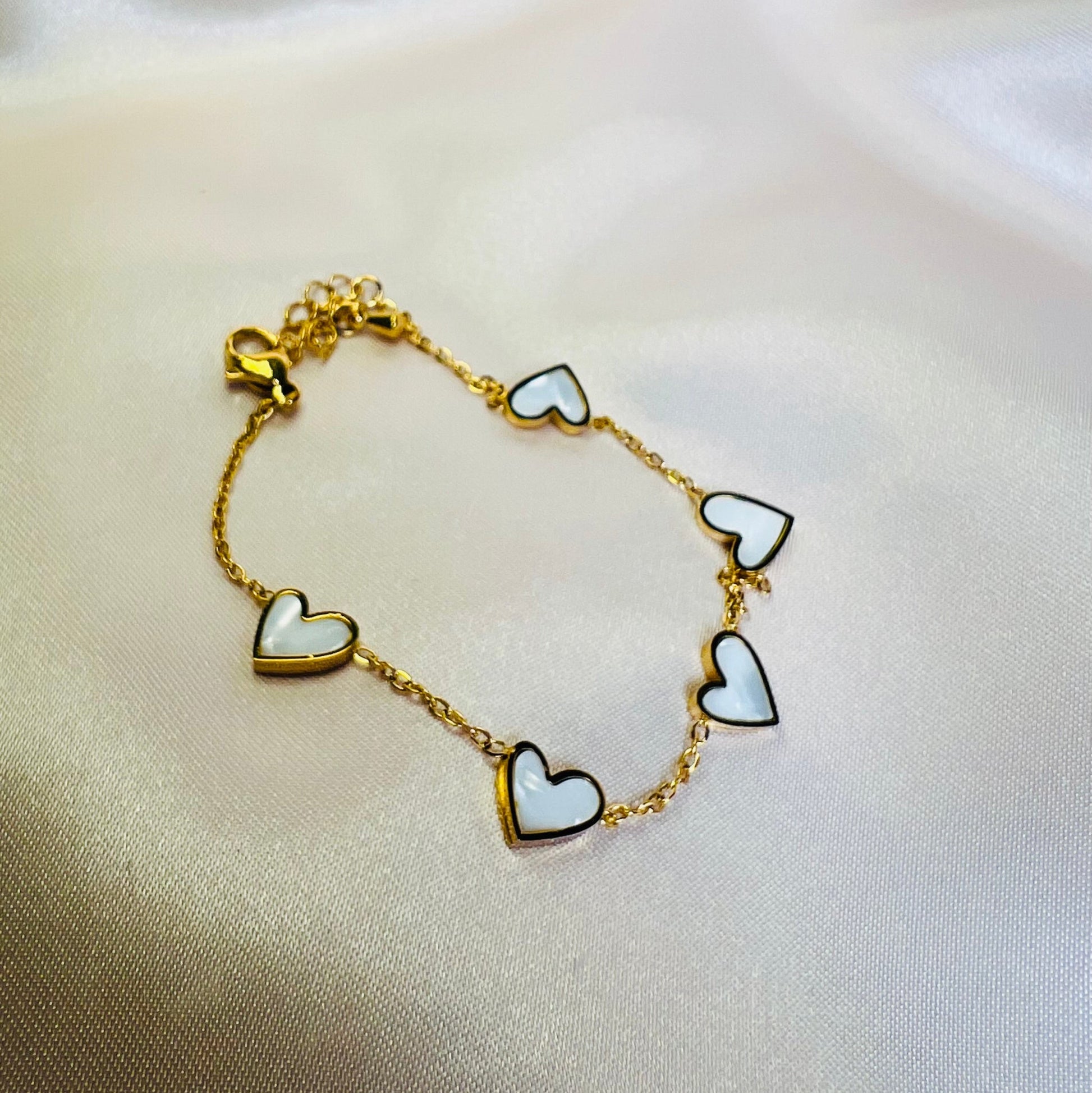 Hallie Heart Chain Bracelet