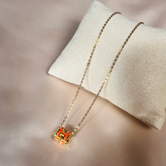 Helena H Necklace - Orange