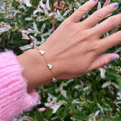 Hallie Heart Chain Bracelet
